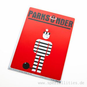 Parkscheibe “Super-Einparkerin” – Speziellities