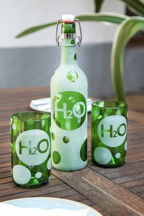 Wasserflasche H2O von Iwas