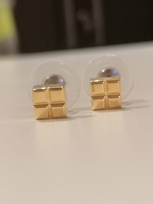 Magnet-Ohrstecker "Golden Quadro" – Bild 3